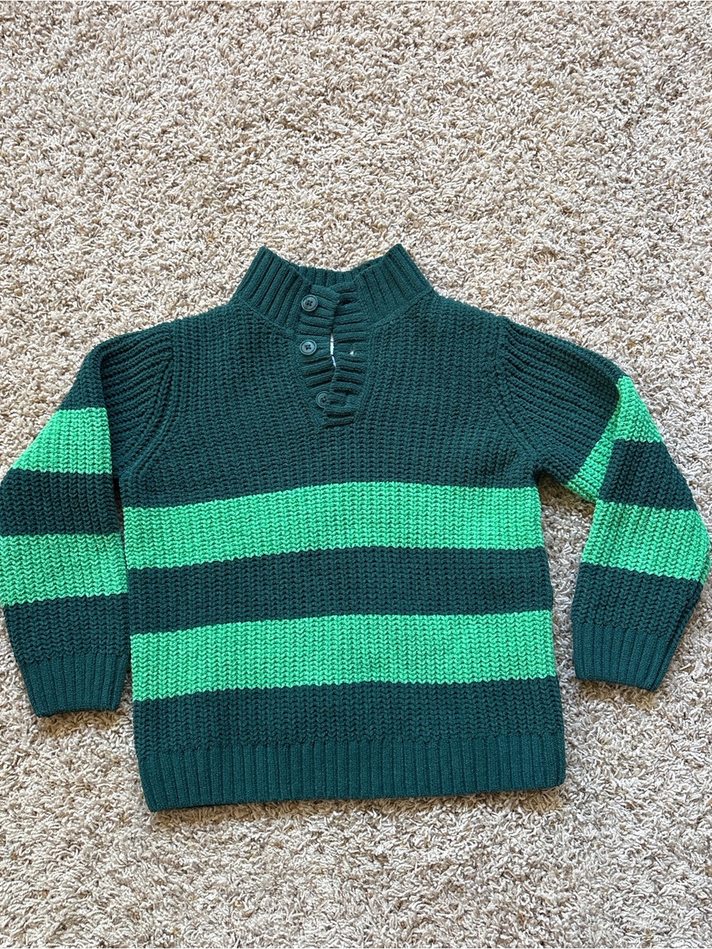 Hanna Andersson Button Down Sweater Sz 130 cm Sz 8 Green